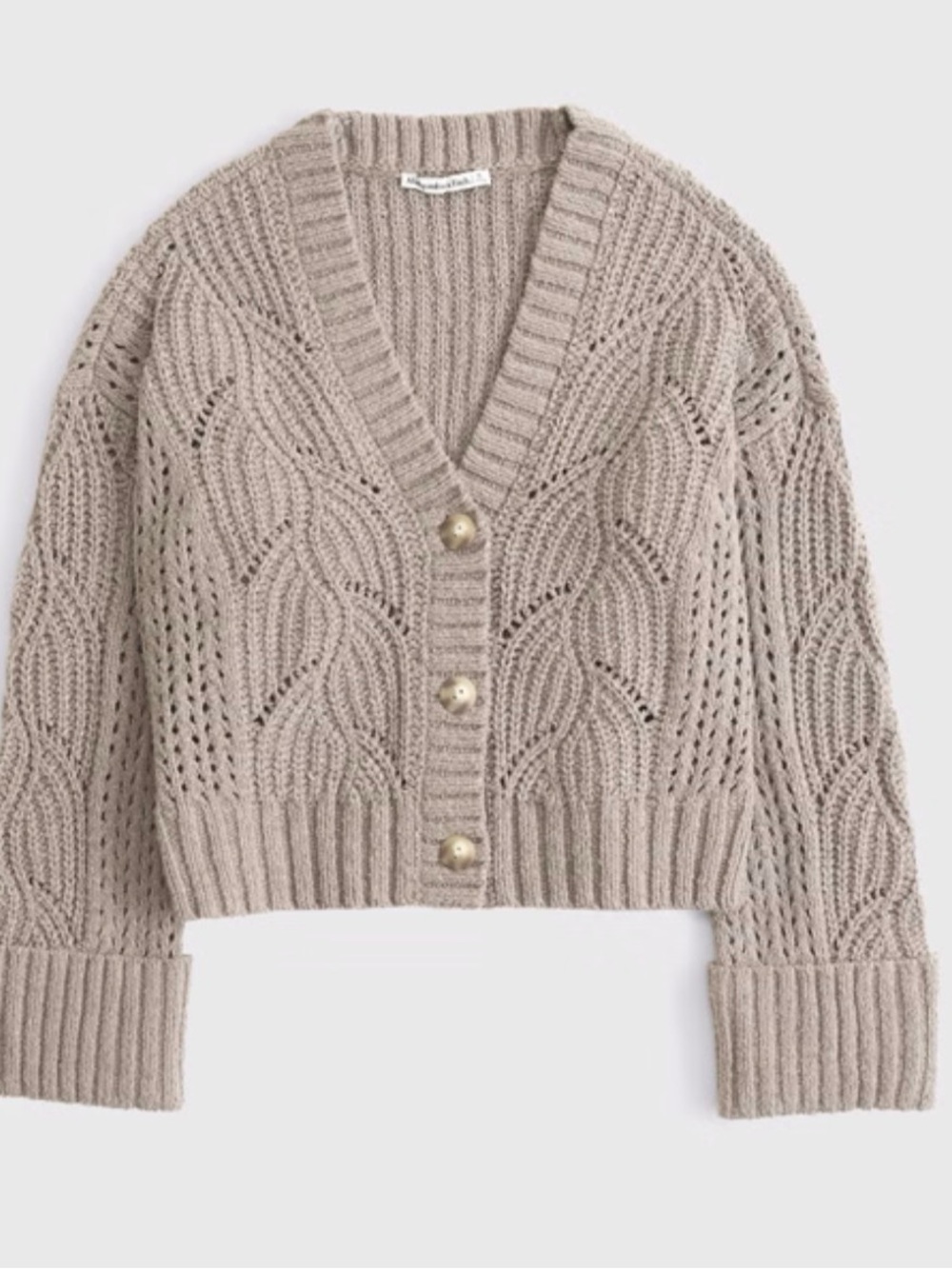 NWT Abercrombie & Fitch Cameron Textural Stitch Cardigan
